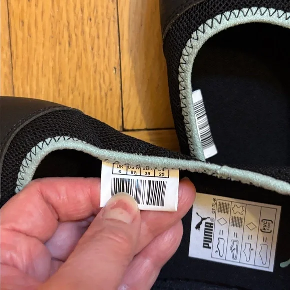 Puma Black and Green Ballet Flats brand new size 8.5 - Picture 5 of 9